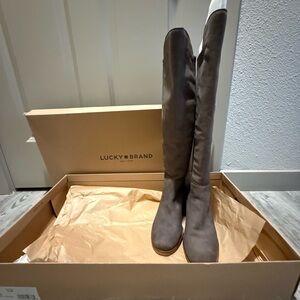 Lucky Brand Grey Below Knee Tall Boots